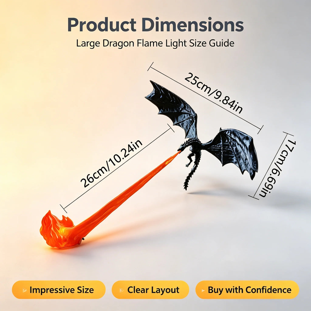 Halloween 3D Dragon Night Light, Flying Dragon LED Model Lamp, Custom Dragon Figurine Statue Desktop Decor Collectible Sculpture