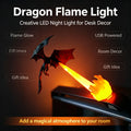 Halloween 3D Dragon Night Light, Flying Dragon LED Model Lamp, Custom Dragon Figurine Statue Desktop Decor Collectible Sculpture
